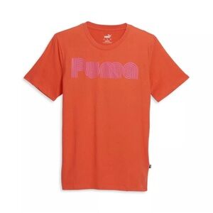 Puma Orange T-Shirt with Pink Logo